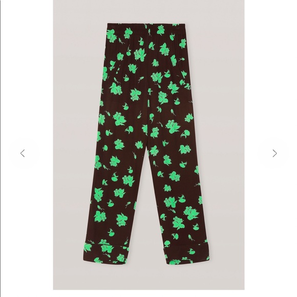 Ganni Pants - Ganni  Printed  Crepe Pants